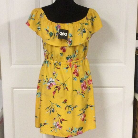 GByGuess Yellow Floral Dress - Picture 3 of 6